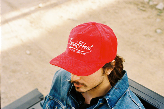 El Béisbol Script Corduroy Snapback - Red