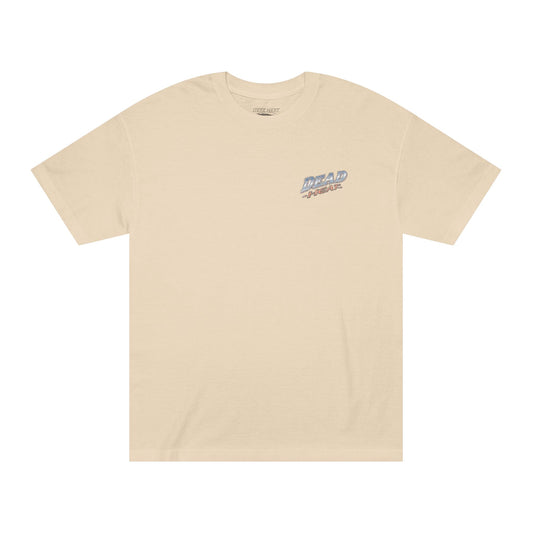Retro Checkered Racing Tee - Sand