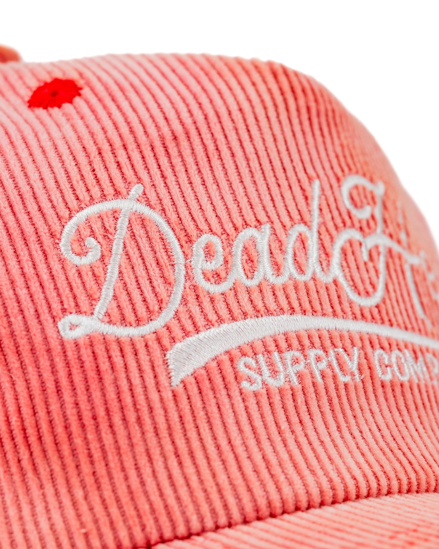 El Béisbol Script Corduroy Snapback - Sun Faded Pink