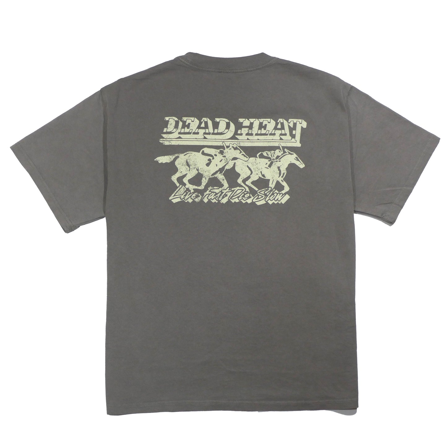 Faded Horses Heavyweight Tee - Gray
